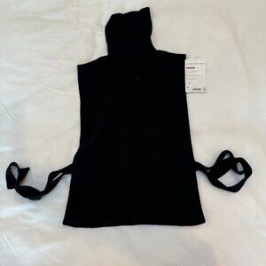 Athleta black sleeveless sweater - brand new
